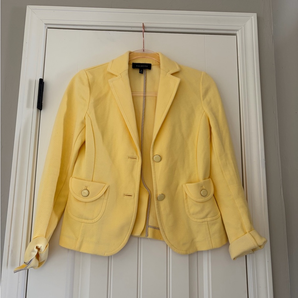 Talbots Butter Yellow Blazer